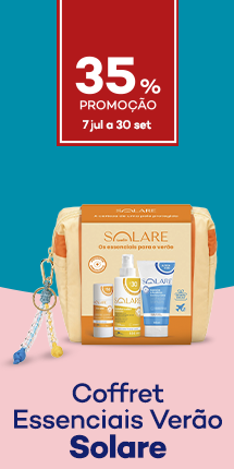 Bolsa Essenciais Ver&atilde;o Travel Size da marca solare com destaque promocional de 35% direto -  7 Julho a 30 Setembro 2026